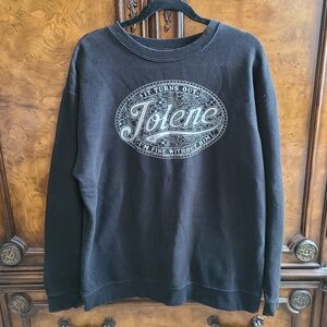 Independent Trading Company Jolene Black Crewneck Sweatshirt